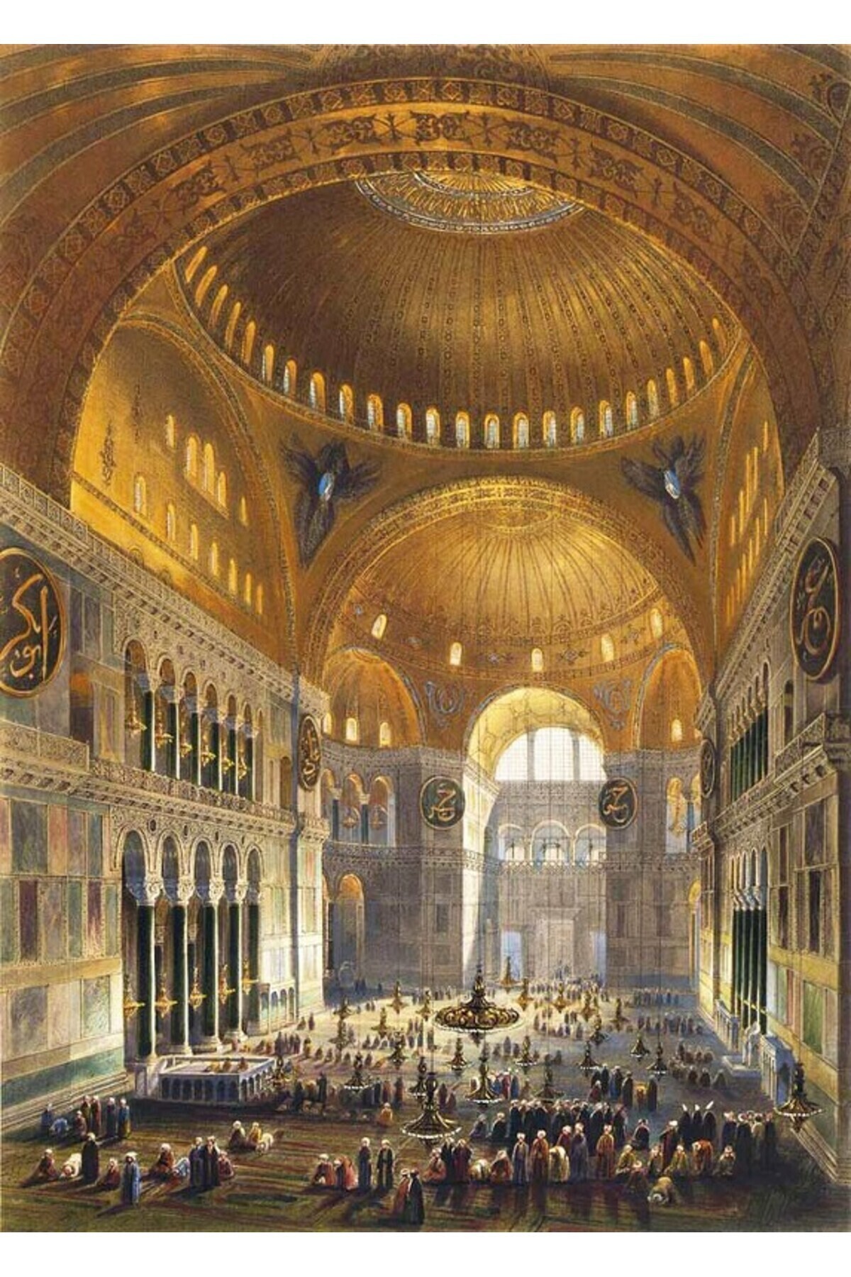 Movas Sanat Hagia Sophia - Gaspare Fossati | Diamond Mosaic Painting | Mosaic Puzzle | 40x55 | E2020609io