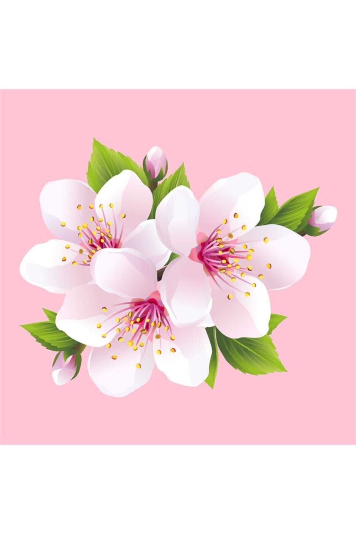 Movas Sanat Sakura Japon Kiraz Ağacı Dalı | Elmas Mozaik Tablo | Mozaik Puzzle | 52x52 | E2020028