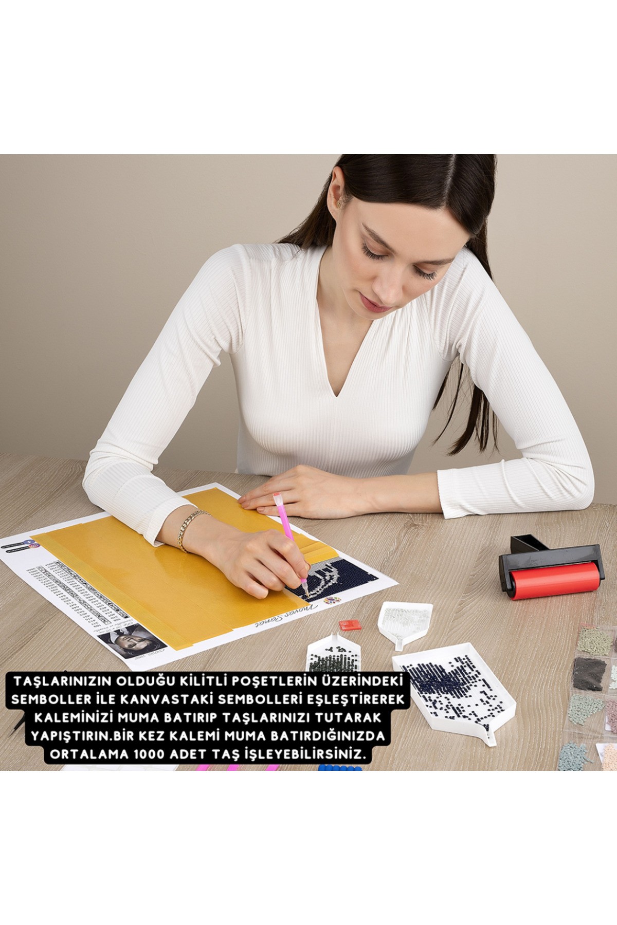 Movas Sanat Lockheed Super G | Elmas Mozaik Tablo | Mozaik Puzzle | 130x55 | E20204380