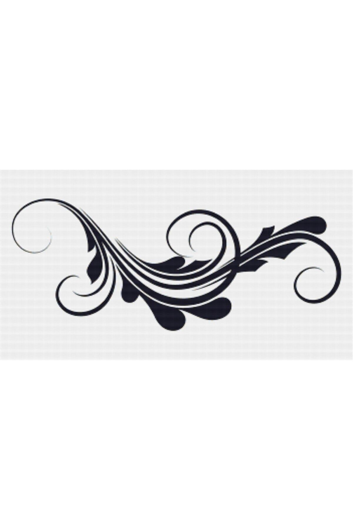 Movas Sanat Çiçek Silueti | Elmas Mozaik Tablo | Mozaik Puzzle | 48x26 | E2020240