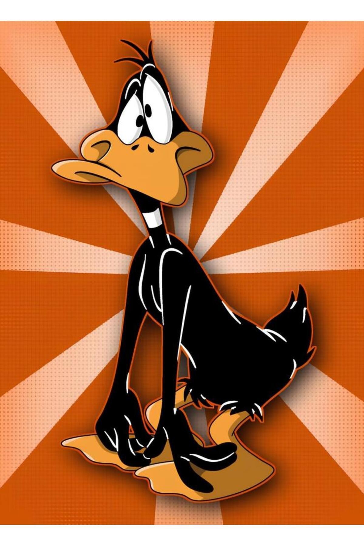 Movas Sanat Daffy Duck - Warnerbros | Elmas Mozaik Tablo | Mozaik Puzzle | 40x55 | E20204038