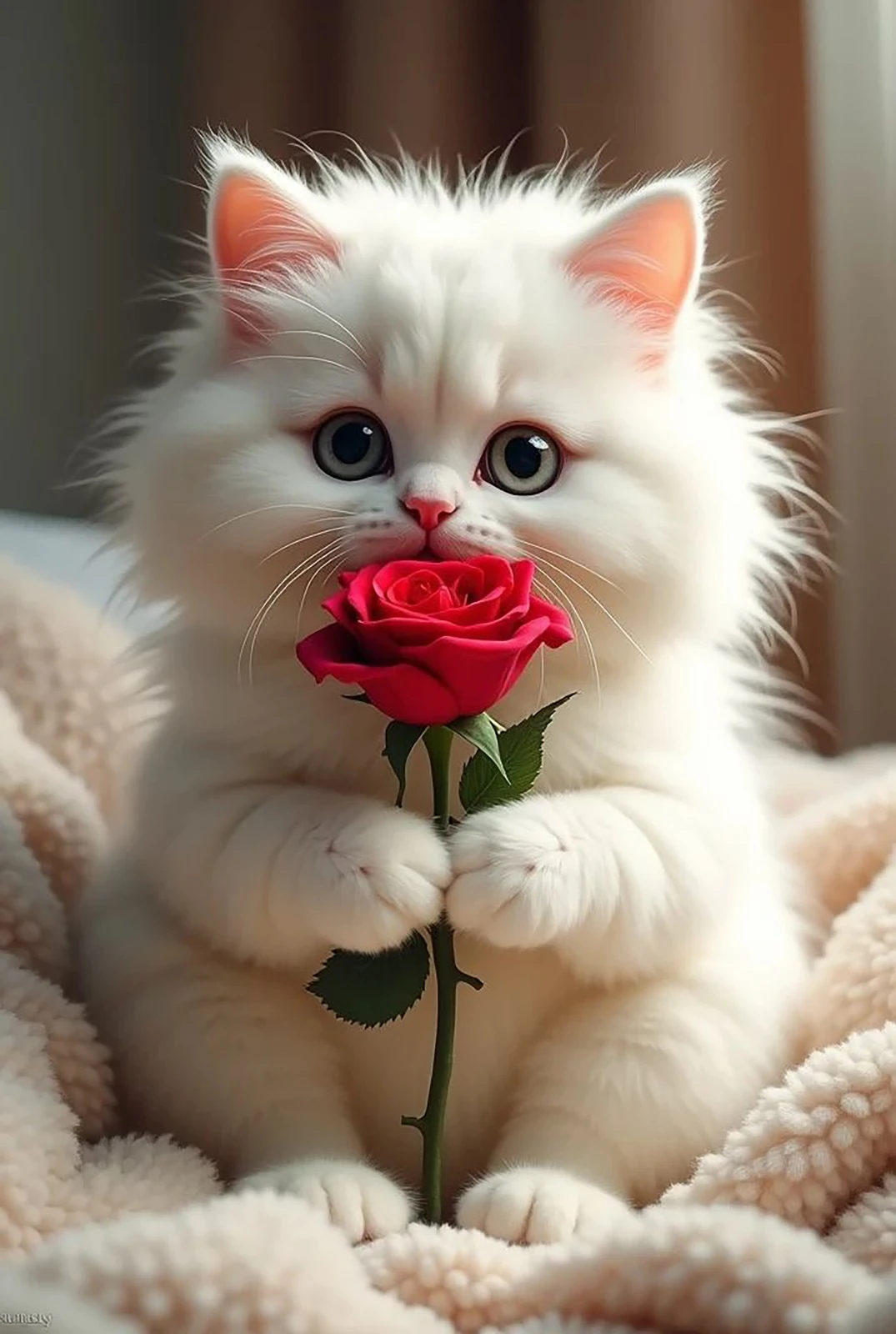 Sevimli Kedi 34X50cm T052 Dialands Elmas Mozaik Tablo