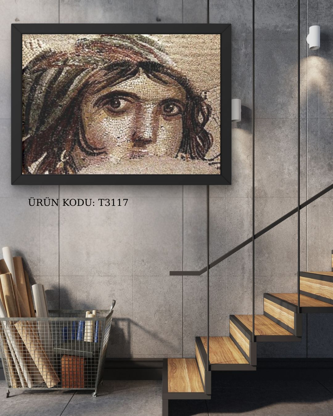 Zeugma-Çingene Kızı 60x40cm Dialands Elmas Mozaik Tablo