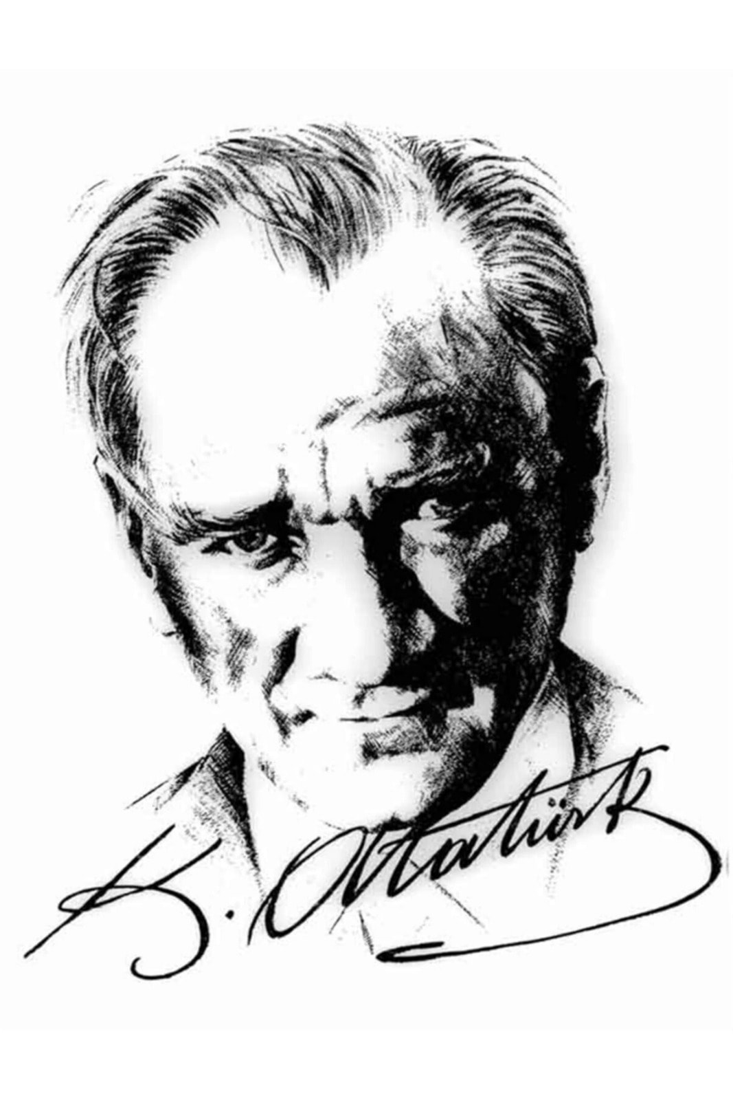Atatürk İmzalı Seri 45x60cm Dialands Elmas Mozaik Tablo