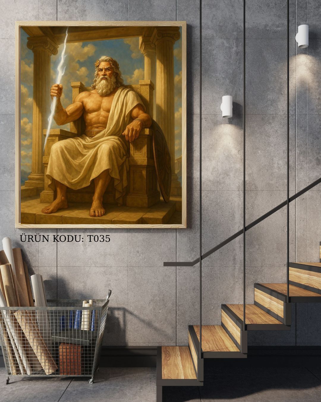 Zeus 40X60cm T035 Dialands Elmas Mozaik Tablo