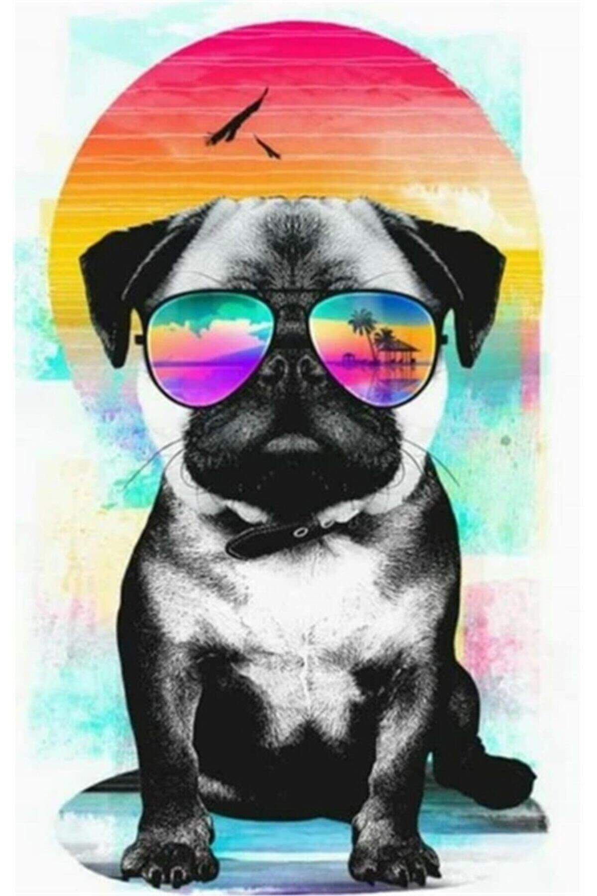 Movas Sanat Yakışıklı Bir Köpek | Elmas Mozaik Tablo | Mozaik Puzzle | 25x40 | E20203106M