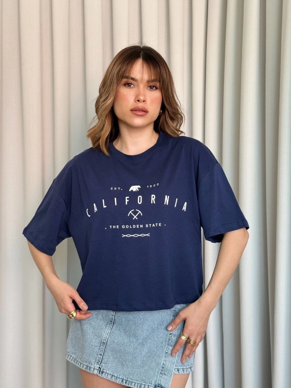 Californiaa baskılı tişört