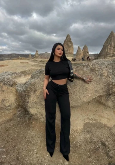 Bol paça pantolonlu alt üst takım