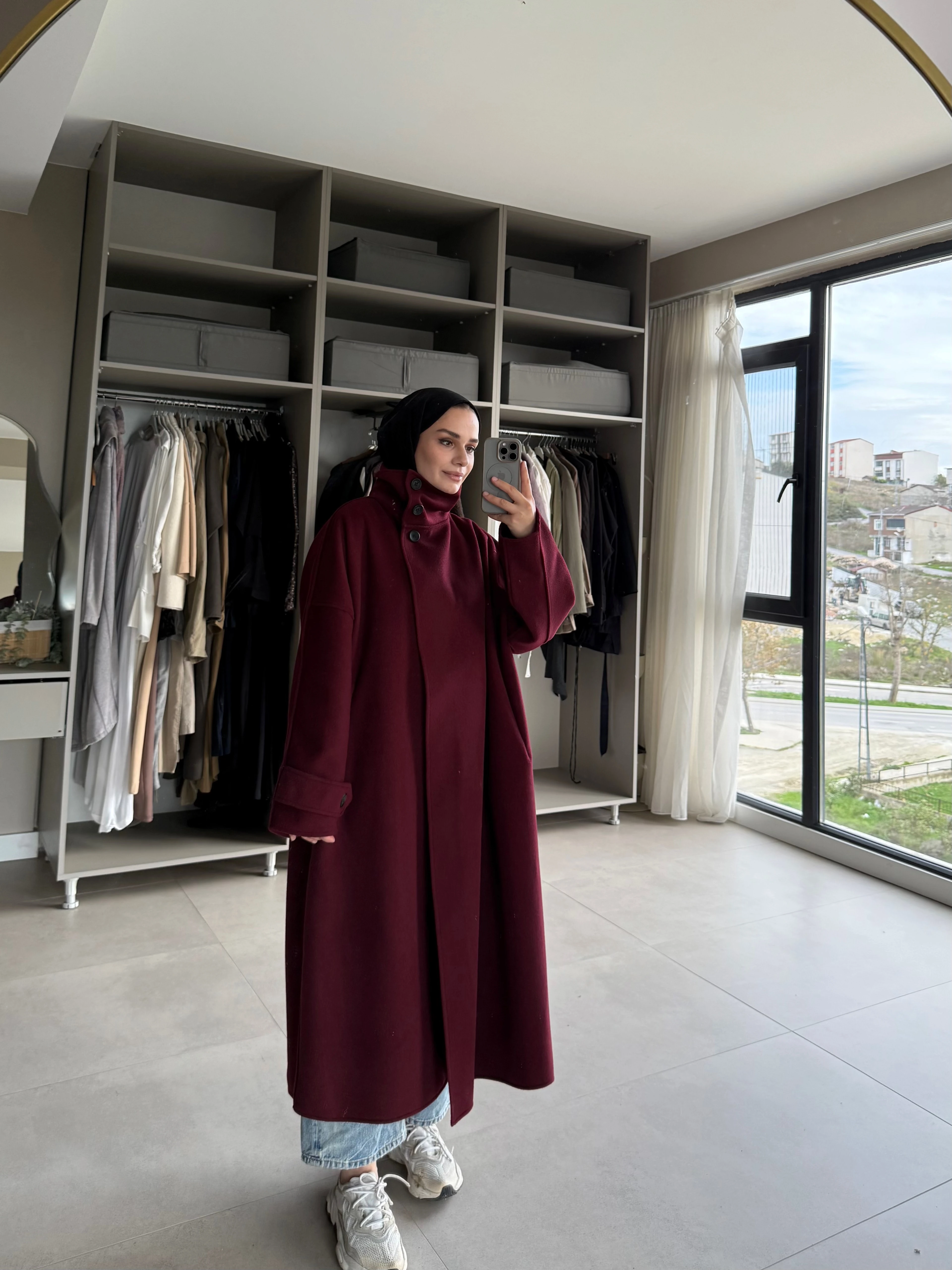 ALPAKA KABAN - bordo