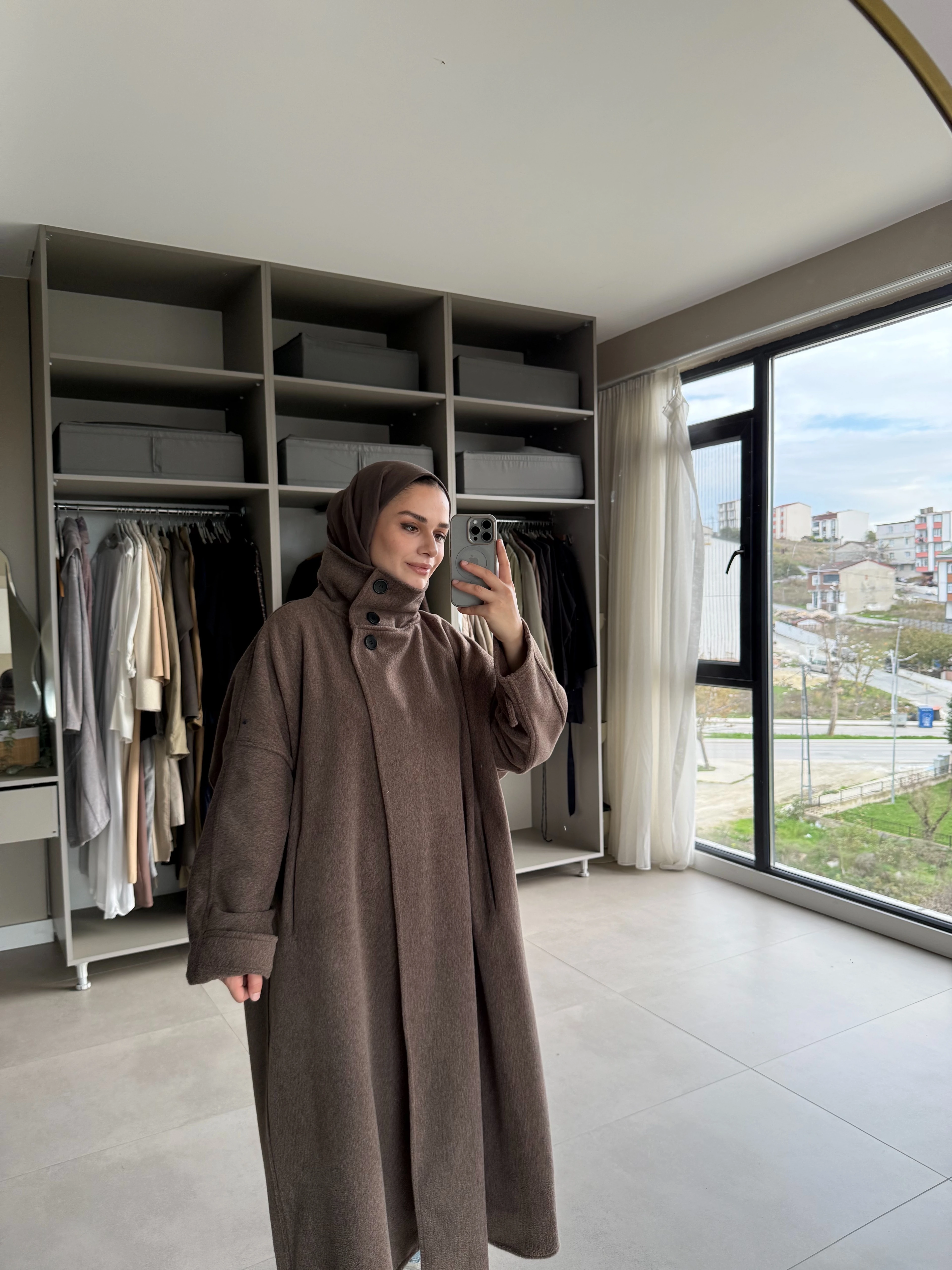 ALPAKA KABAN - Kahverengi