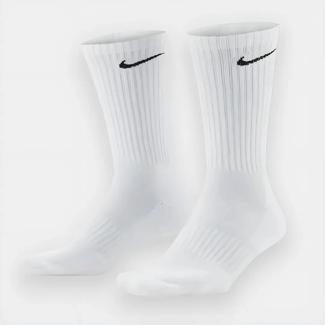 Nike Nakışlı Beyaz İçi Havlulu Antrenman Çorabı