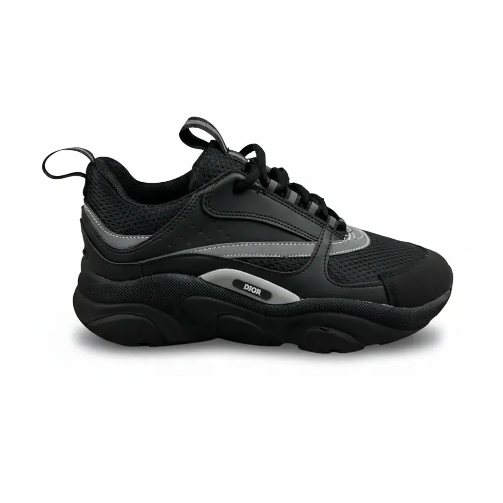 靴 Dior b22 27cm Dior B22 Siyah Reflekt | Lüks Sport Sneaker