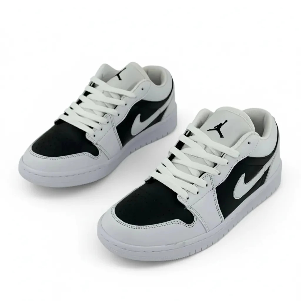 Jordan 1 Low Beyaz Siyah HQ