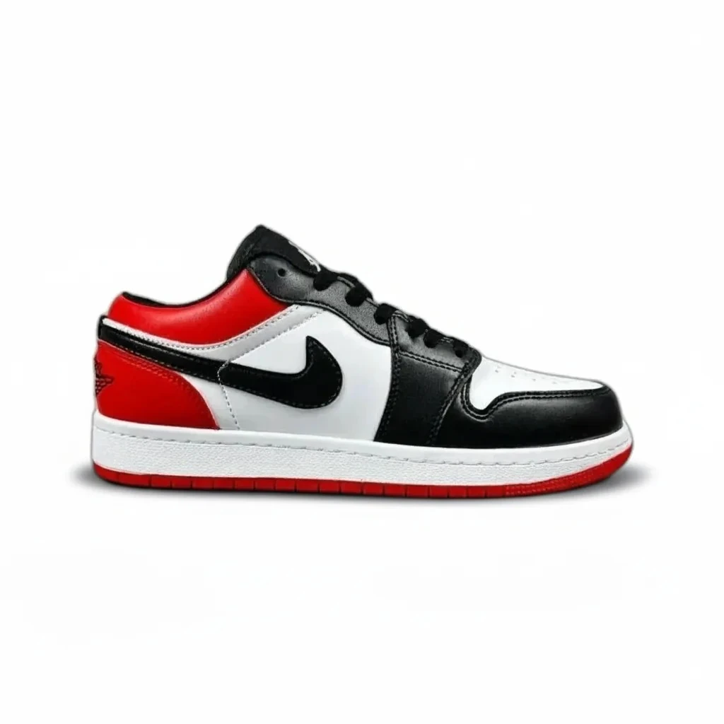Jordan 1 Low Siyah Kırmızı HQ