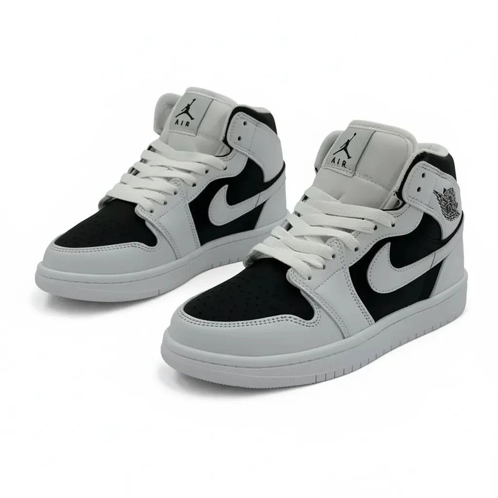 Jordan 1 High Beyaz Siyah HQ