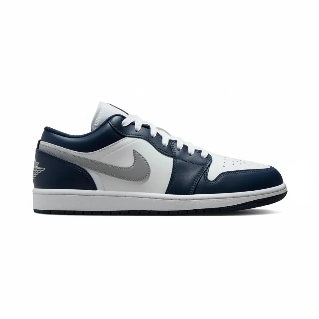Nike Jordan 1 Low Wolf Grey Midnight Navy
