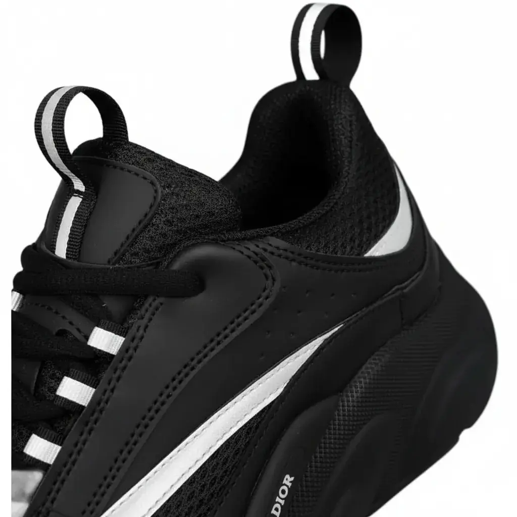Dior B22 Siyah Reflekt | Lüks Sport Sneaker