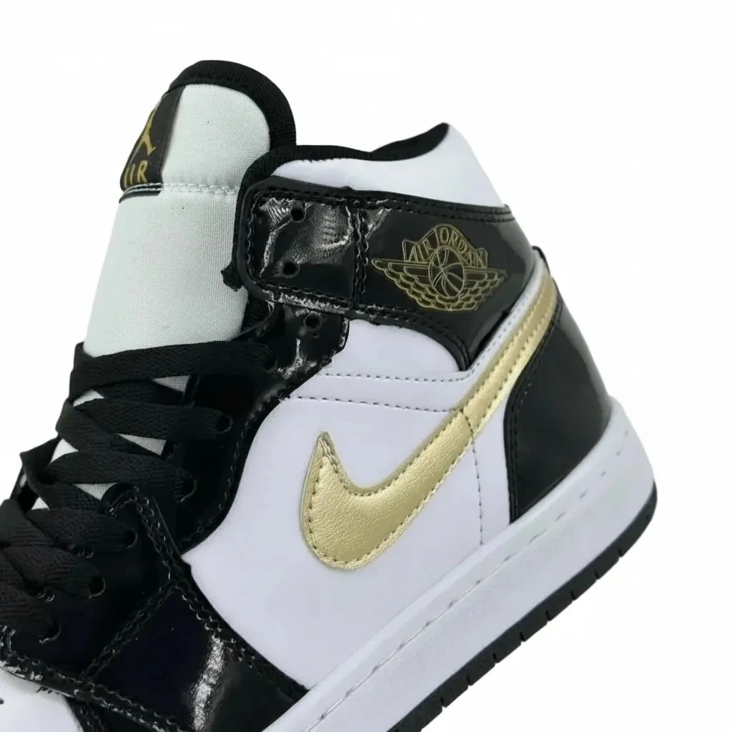 Jordan 1 High Rugan Siyah Gold HQ
