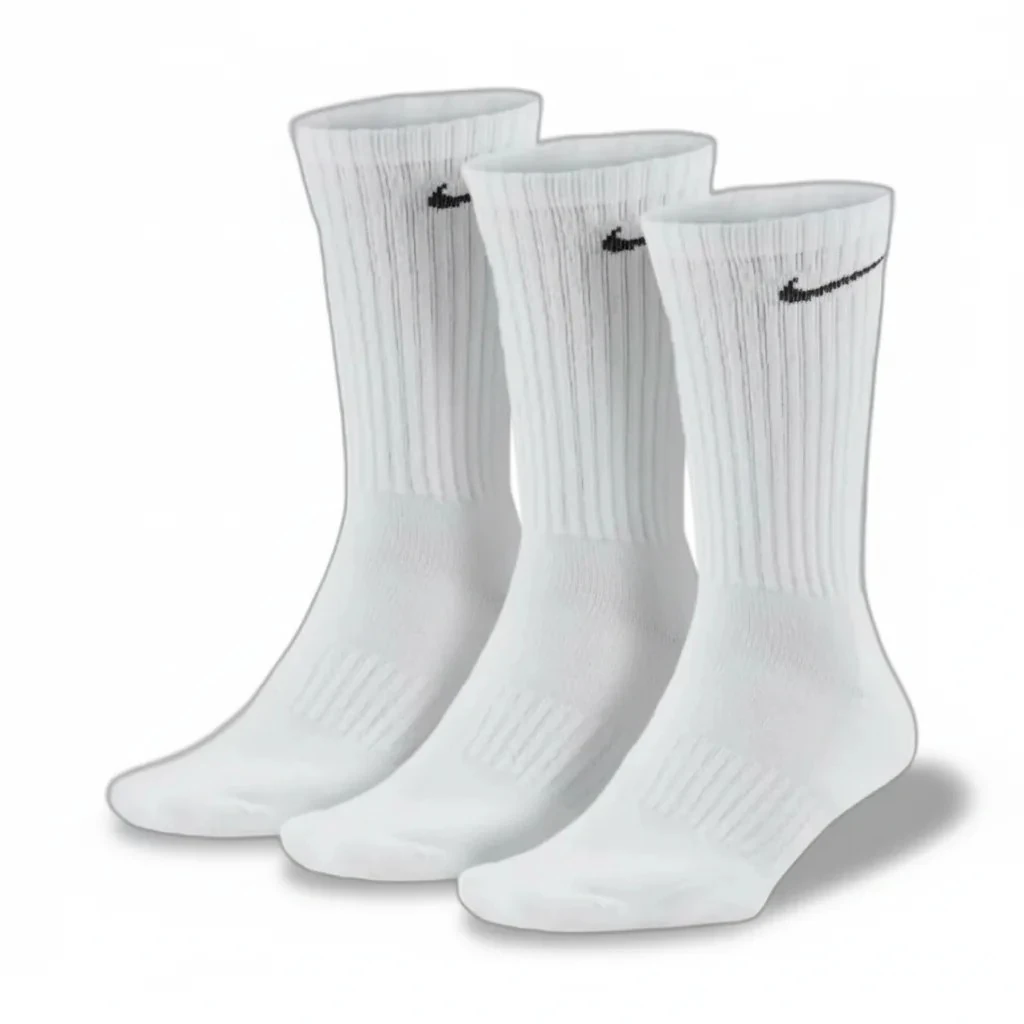 3 lü Nike Nakışlı Beyaz Çorap