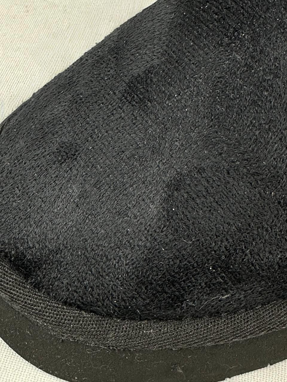 Siyah Süet Kadın Bot İçi Tüylü