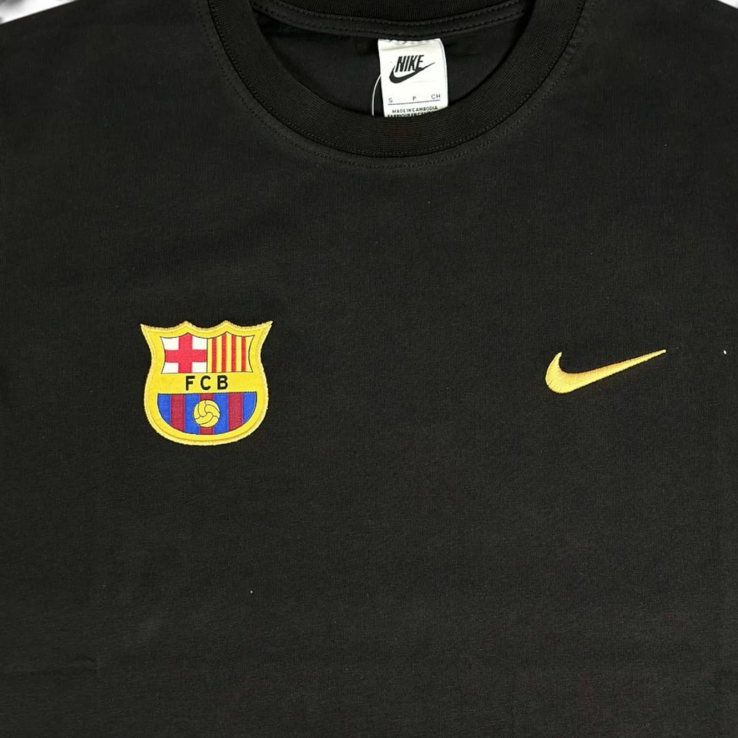 Nike Barcelona Siyah Tişört Unisex Takım