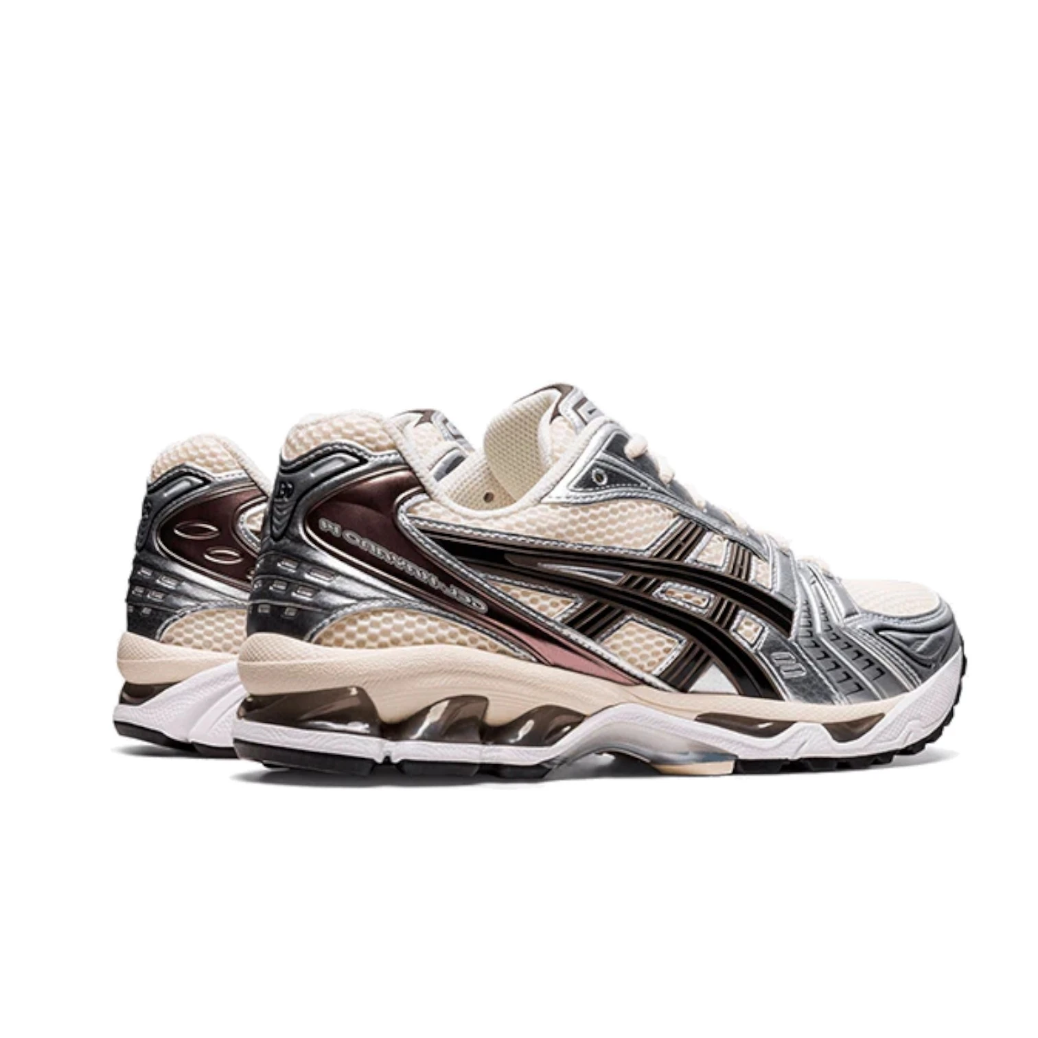 asics GEL-KAYANO 14 クリーム/ブラック26.5 Asics Gel Kayano 14 Cream Black Metallic Plum Unisex Sneaker