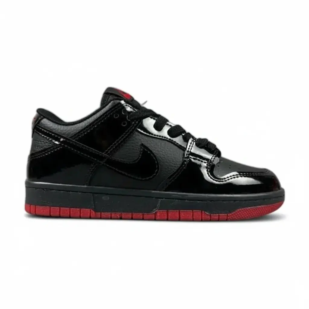 nike-dunk-siyah-rugan-kirmizi-