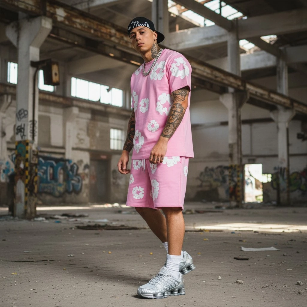 Denim Tears Pembe Şort
