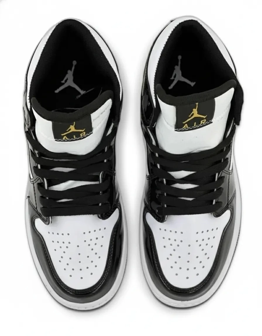 Jordan 1 High Rugan Siyah Gold HQ