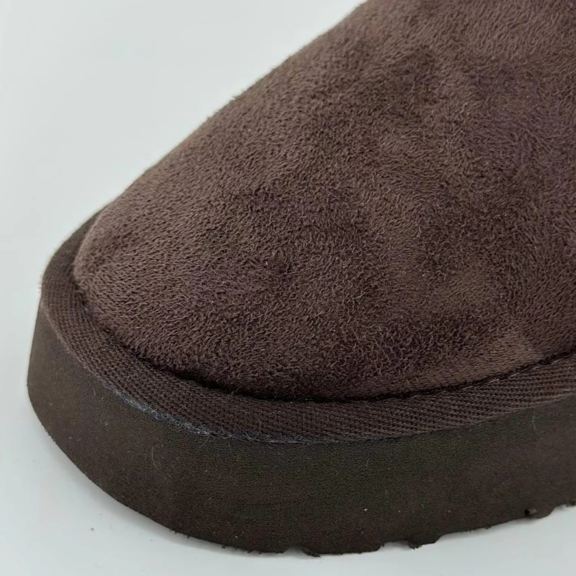 Acı Kahve Süet Kadın Bot İçi Tüylü