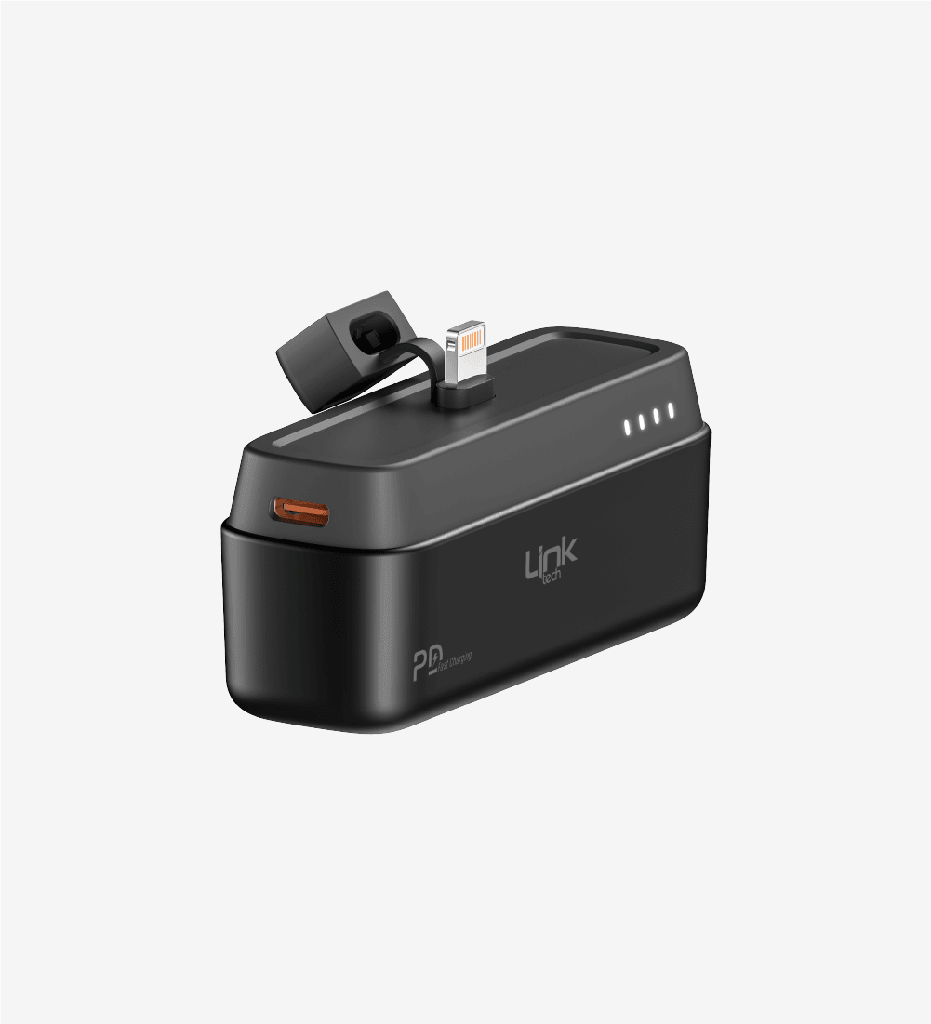 ML05 Strong PD Hızlı Şarj Lighting Çıkışlı 5.000 mAh Mini Cep Powerbank (Siyah)