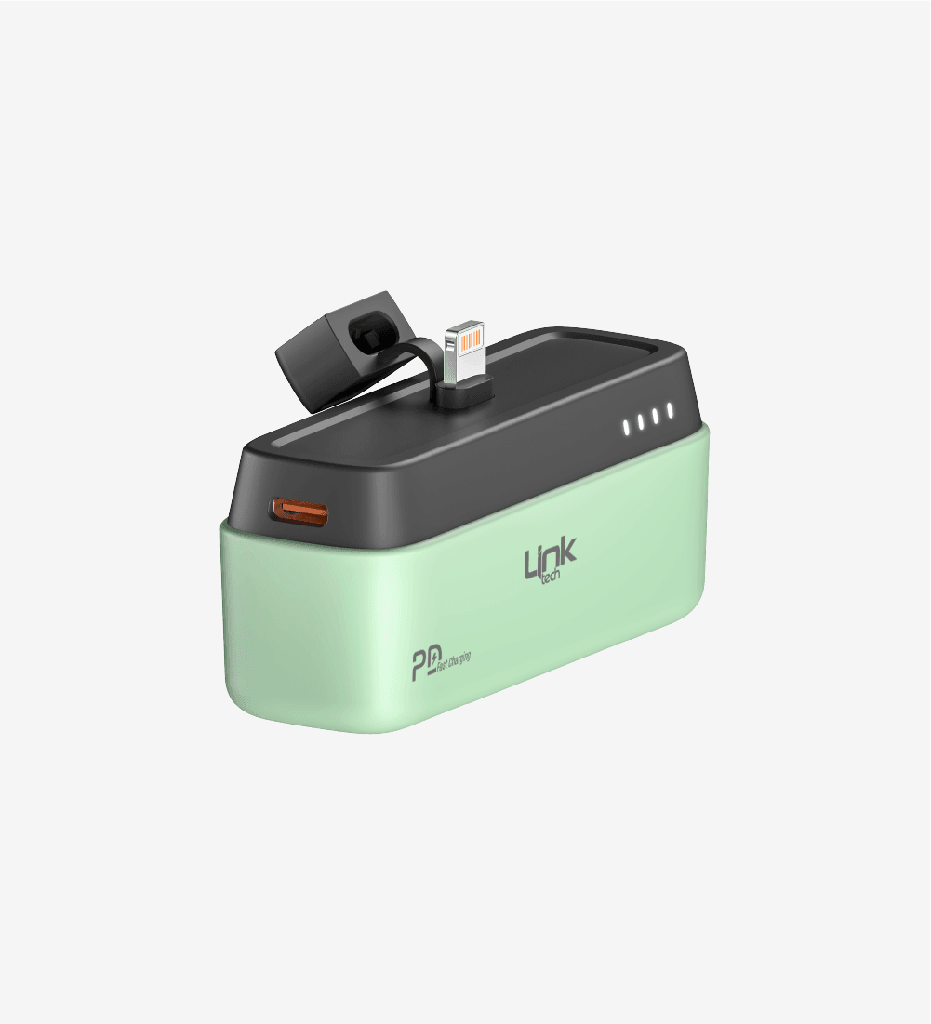 ML05 Strong PD Hızlı Şarj Lighting Çıkışlı 5.000 mAh Mini Cep Powerbank (Yeşil)