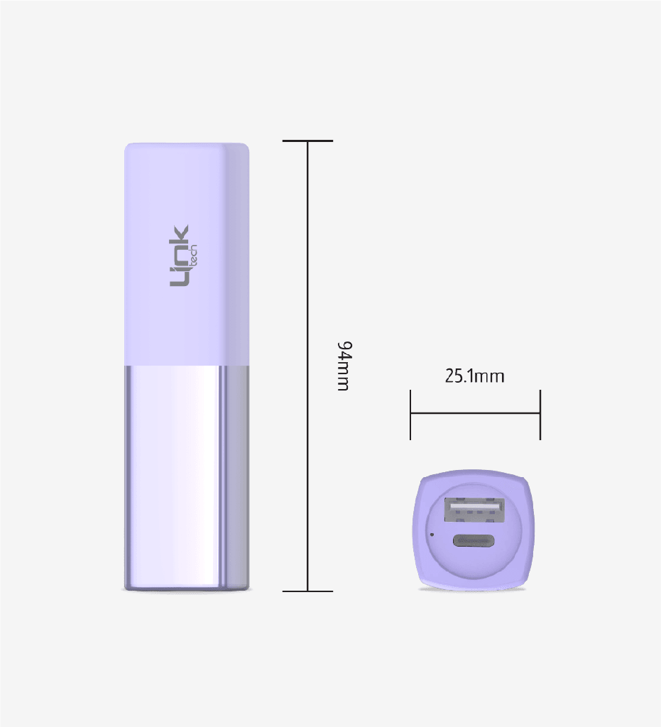 LP5 Strong Rouge 5.000 mAh Mini Cep Powerbank (Mor)