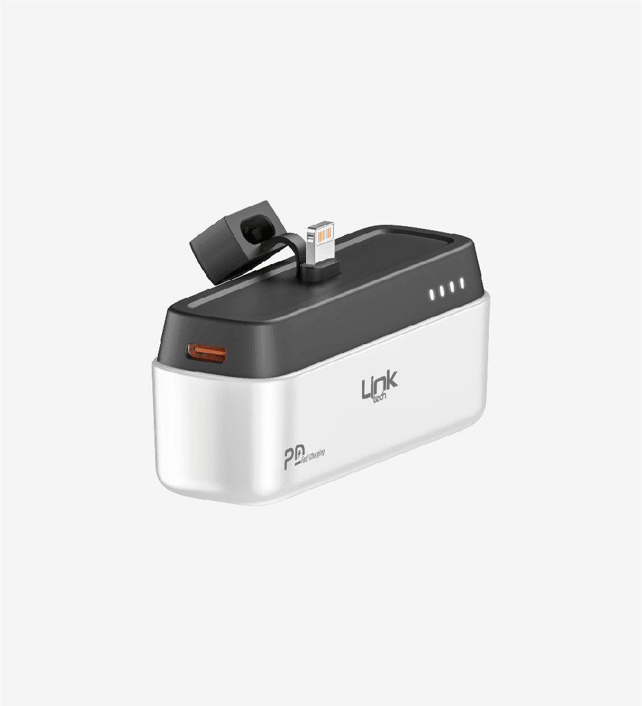 ML05 Strong PD Hızlı Şarj Lighting Çıkışlı 5.000 mAh Mini Cep Powerbank (Beyaz)