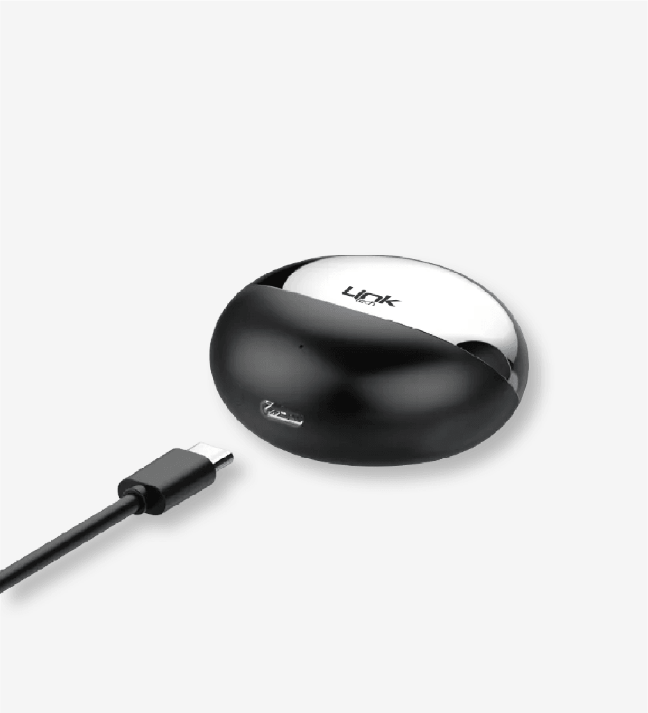 TW20 IPXD4 USB-C Kulak İçi Bluetooth Kulaklık (Siyah)