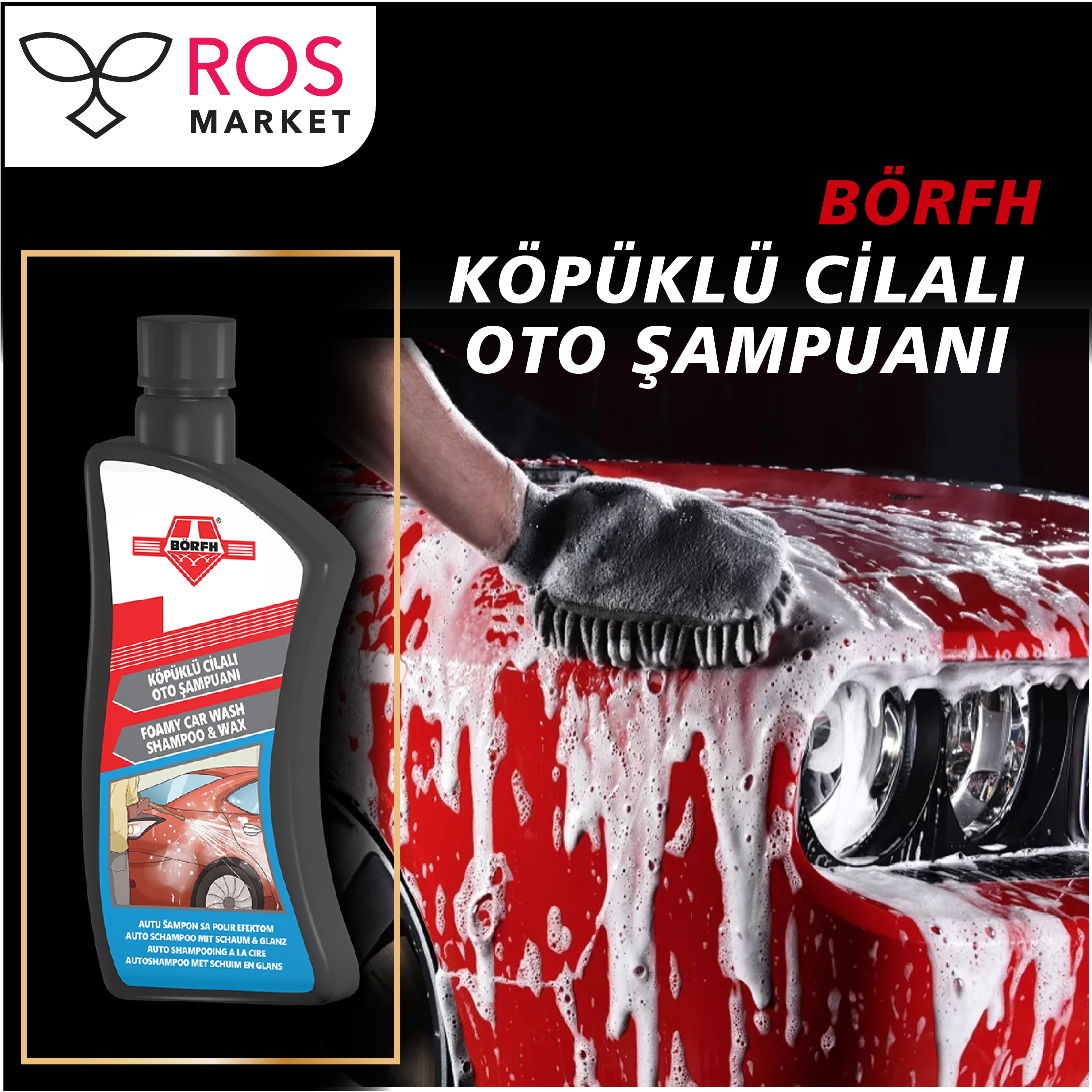 BÖRFH CİLALI OTO ŞAMPUANI 500 ML