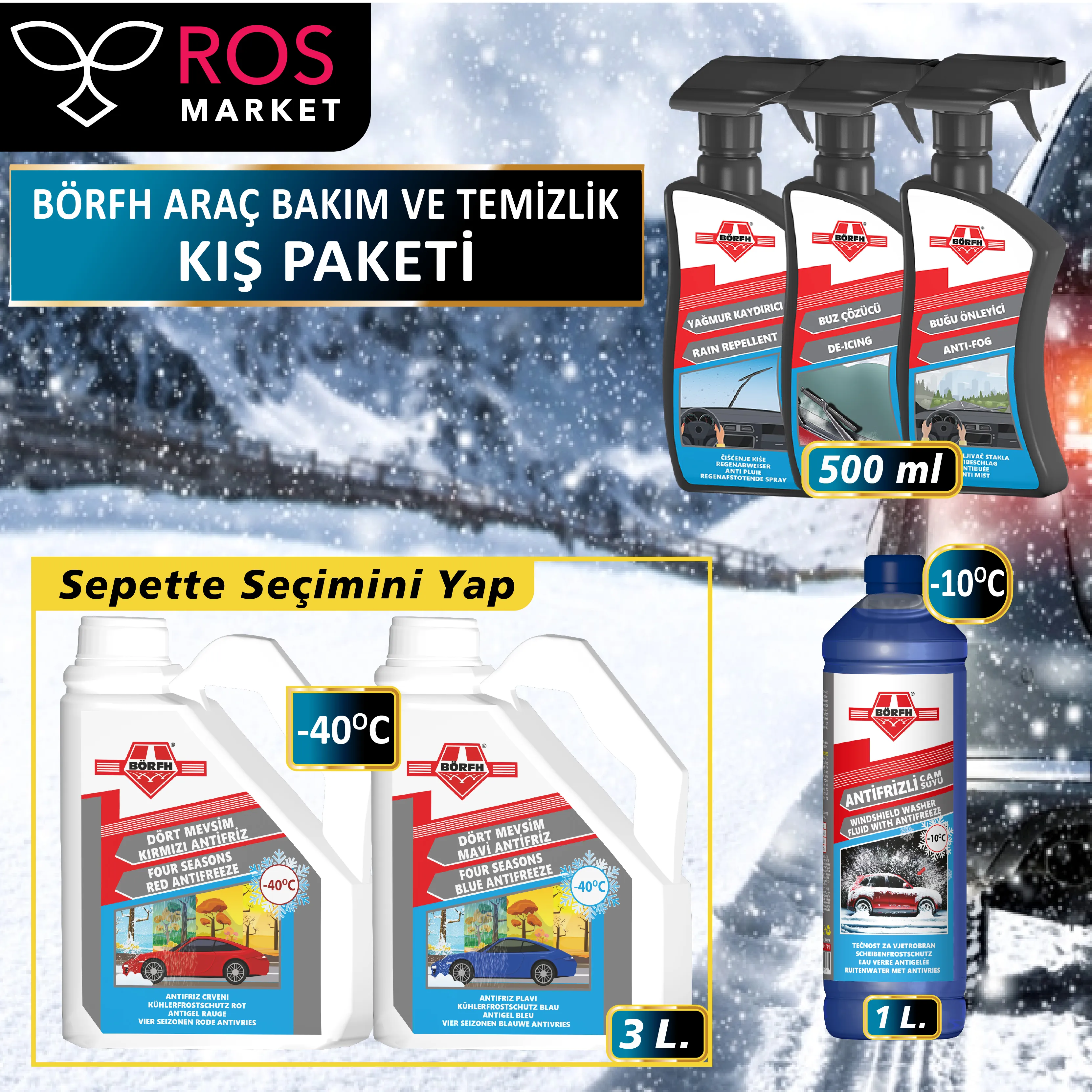 BÖRFH ARAÇ BAKIM VE TEMİZLİK KIŞ PAKETİ