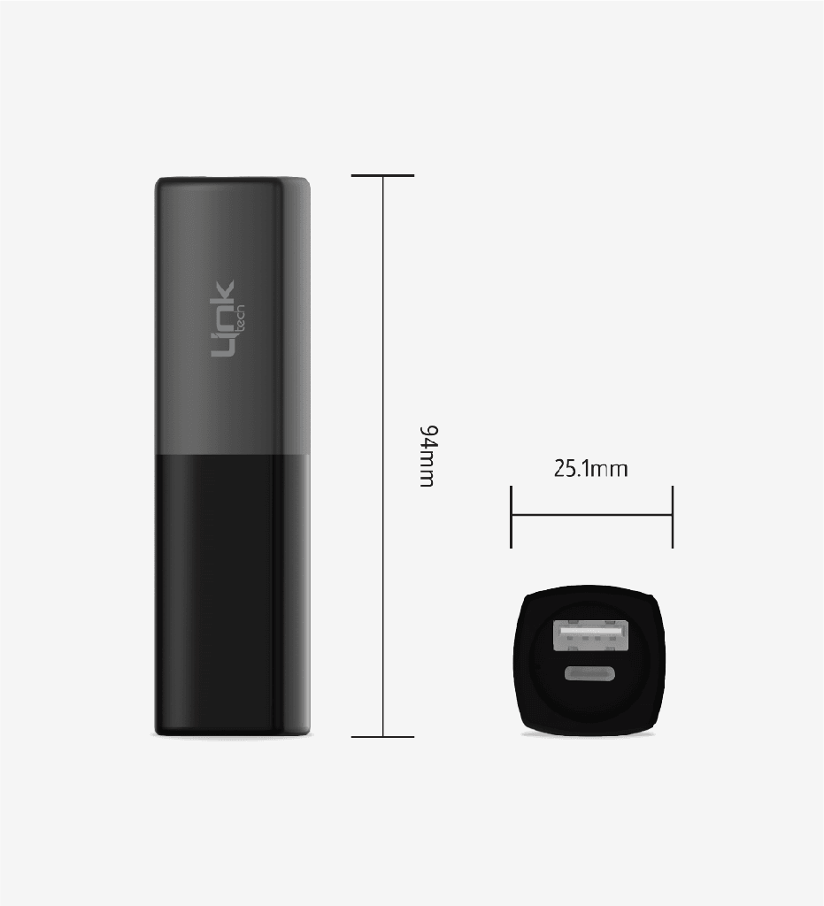 LP5 Strong Rouge 5.000 mAh Mini Cep Powerbank Siyah