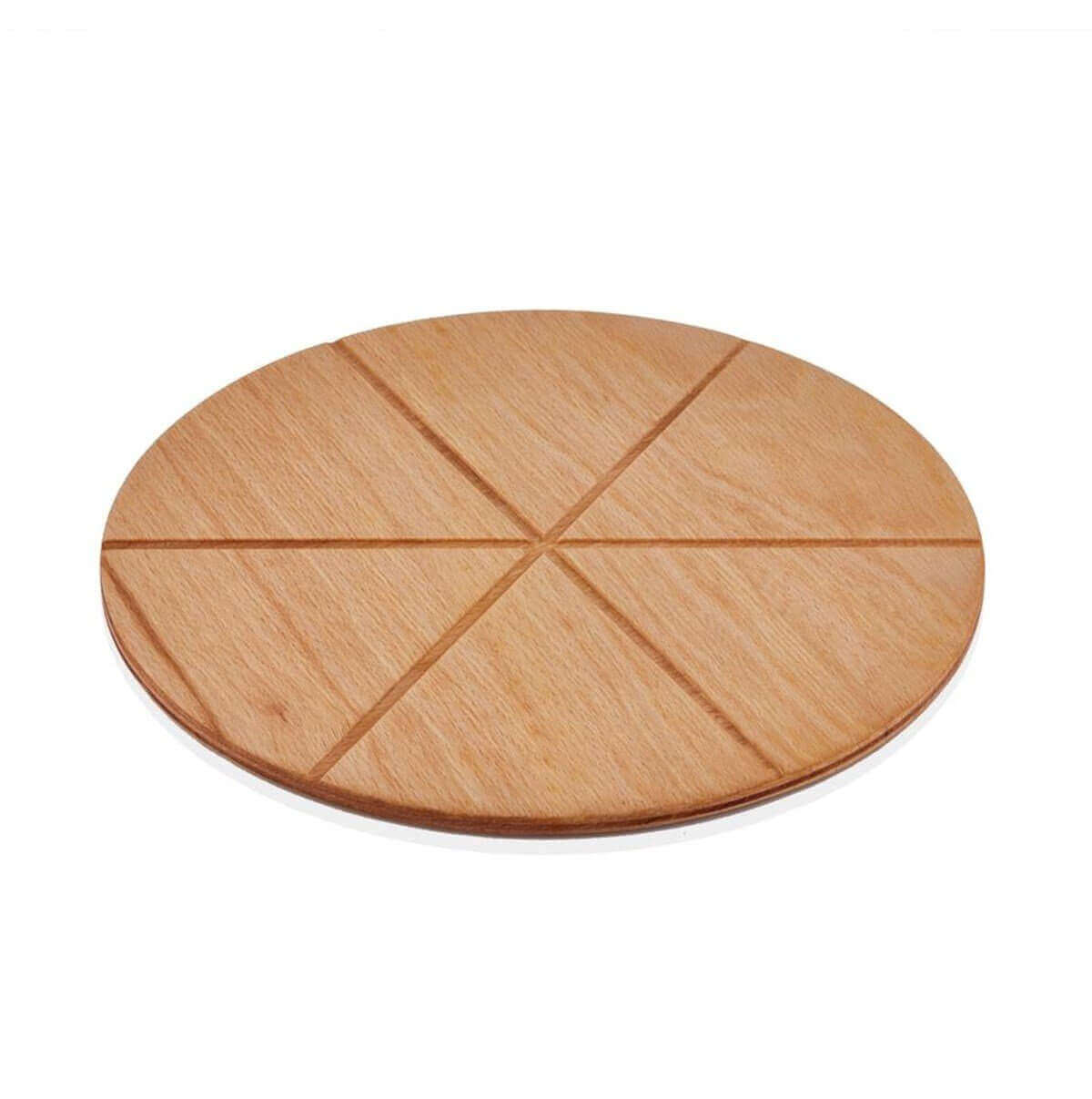Pizza Servis Ahşabı - Dilimli ; 42 cm.