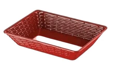 Külsan Thermoset Hena Ekmek Sepeti, Ekmeklik 28x20 cm, Kırmızı