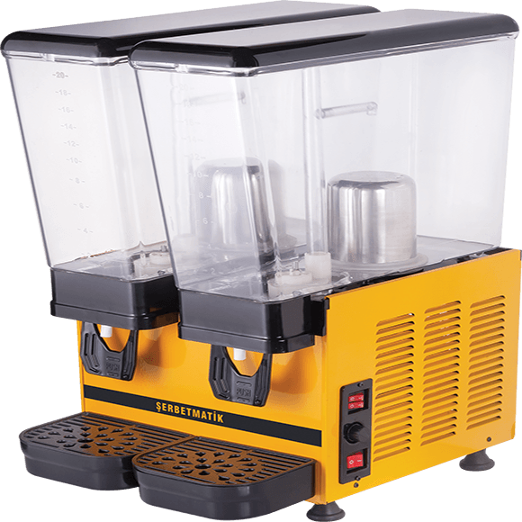 Çiftli Limonata Şerbet Makinası 20+20 Litre