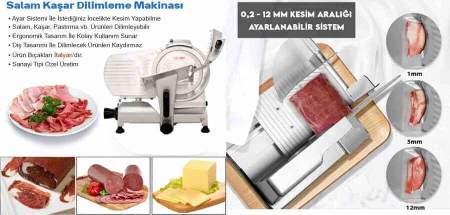 Gıda Dilimleme Makinesi 25 cm 220W (GDM-25)