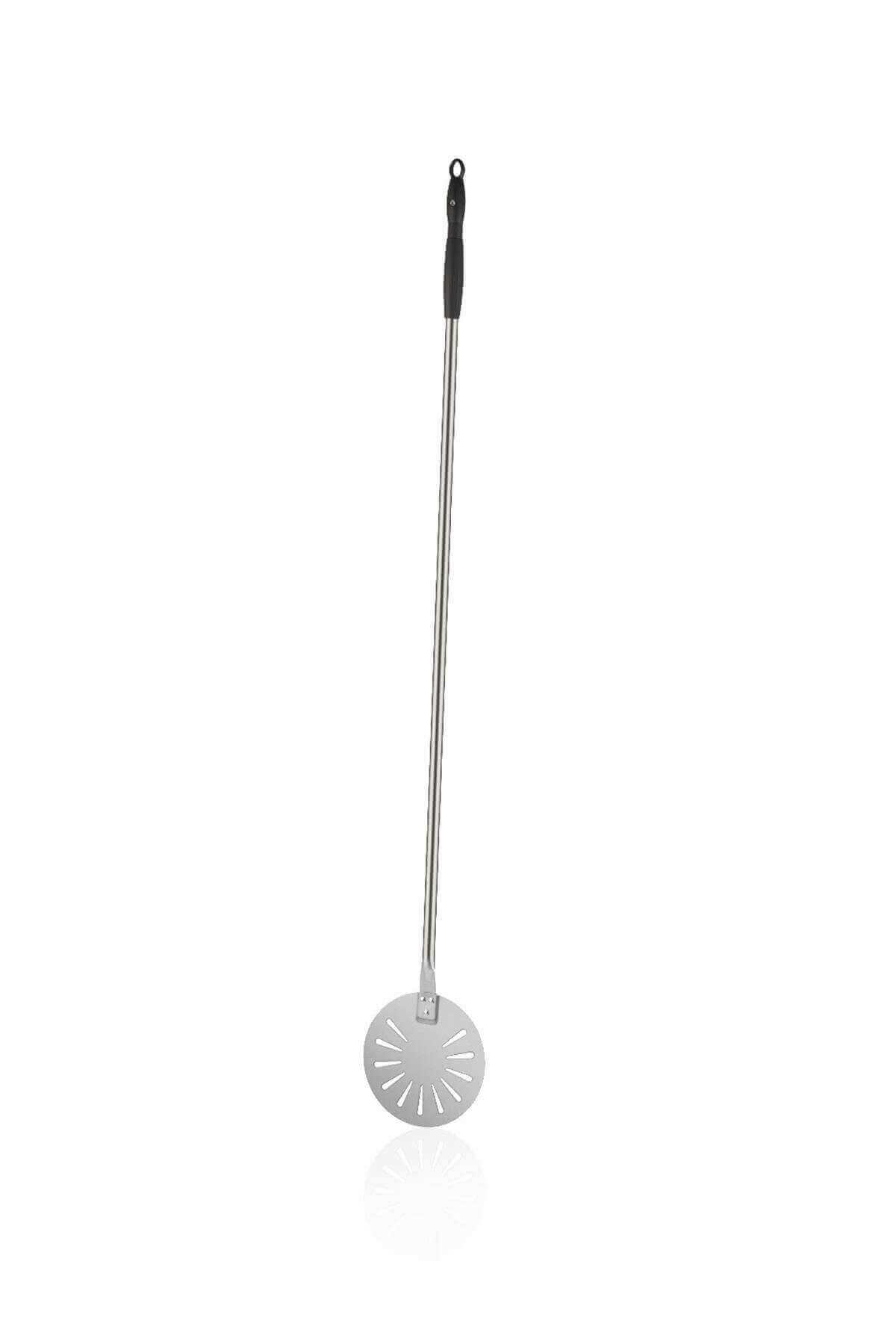 Çelik Pizza Küreği - Delikli , 24 cm.