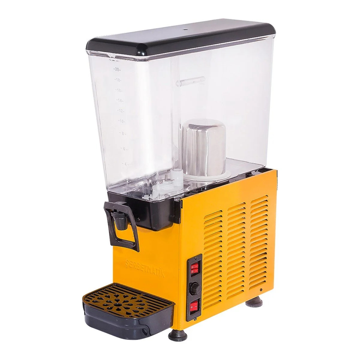 Şerbetmatik Tekli 20 Litre Fıskiyeli Soğutuculu Şerbet Makinesi