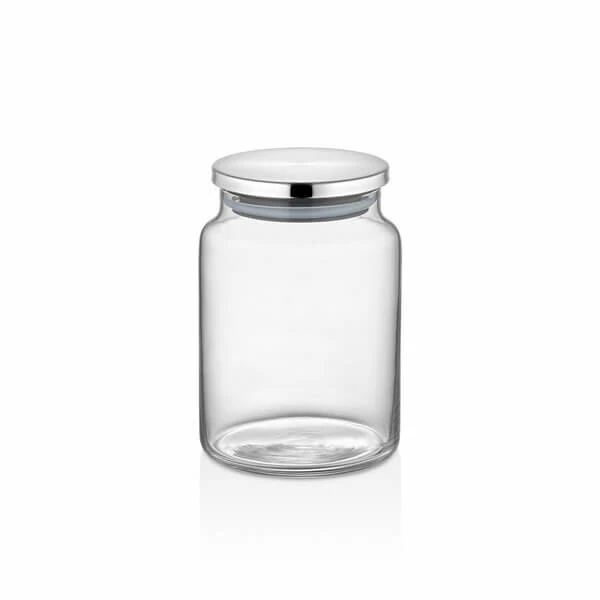 Jardenia 810 cc Silikon Vakumlu Paslanmaz Kapaklı Cam Kavanoz (24 Adet Fiyatıdır.)