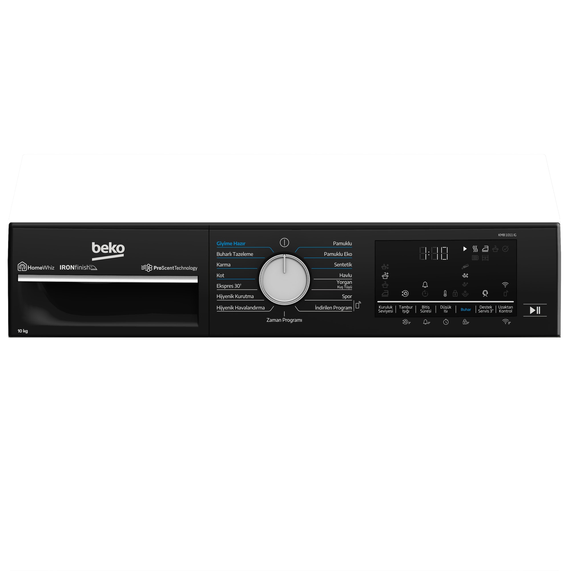 Beko KMB 1011 IG Kurutma Makinesi, IronFinish ile Kolay Ütü