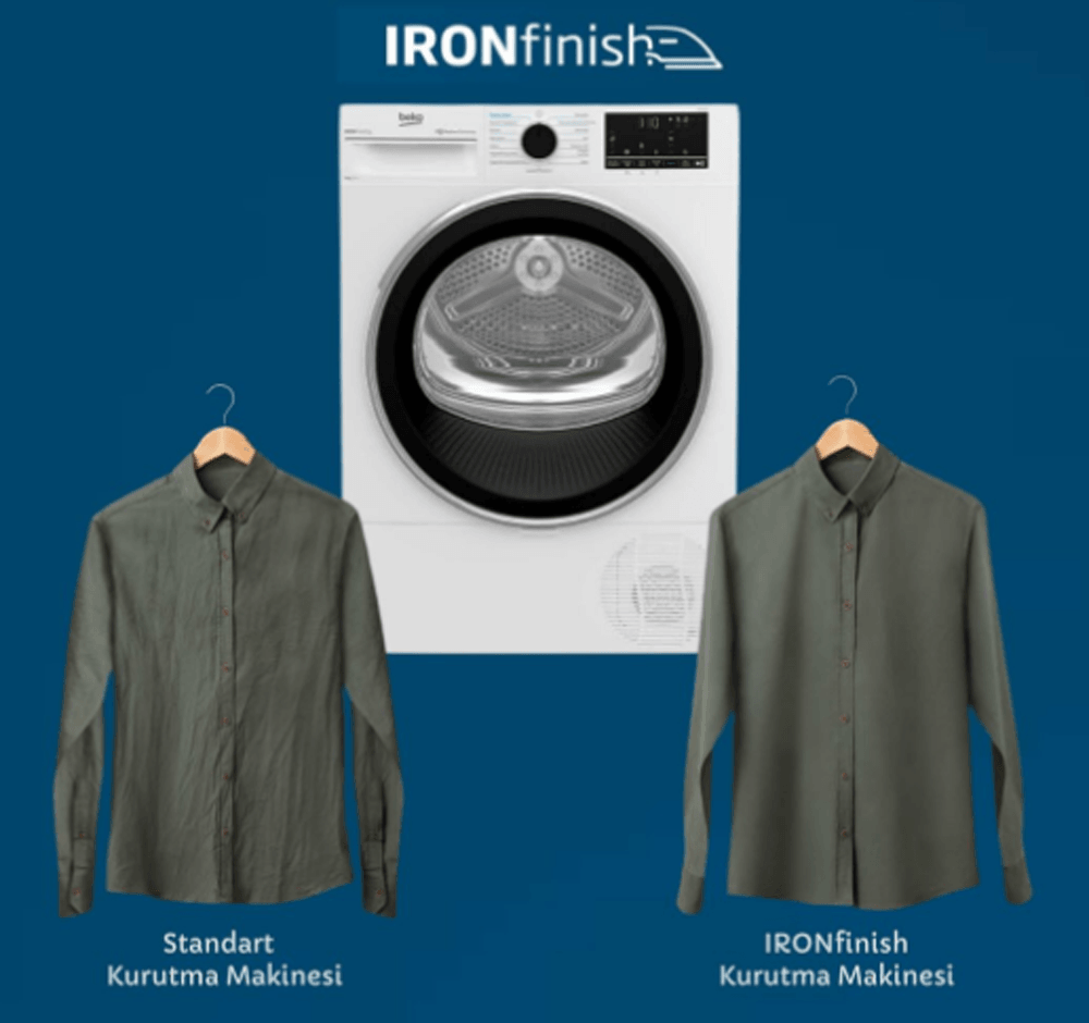 Beko KM 99 B Kurutma Makinesi,Iron Finish WIFI