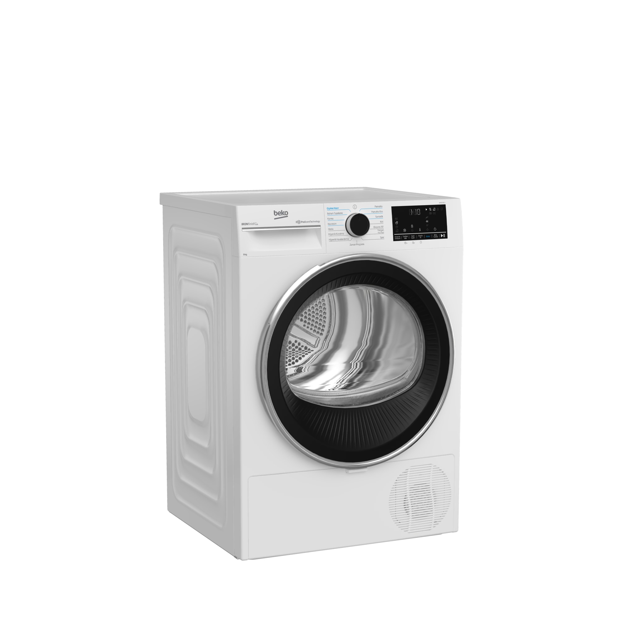 Beko KMB 901 I Kurutma Makinesi,IronFinish ile Kolay Ütü