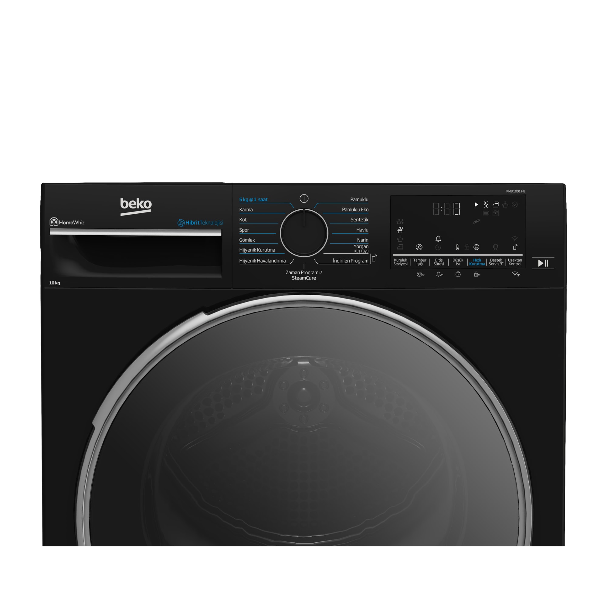BEKO KMB 1001 HB Kurutma Makinesi, Ütü yapabilen ironfinish özellikli kırıştırma yapmayan kurutma makinesi modelimizdir.