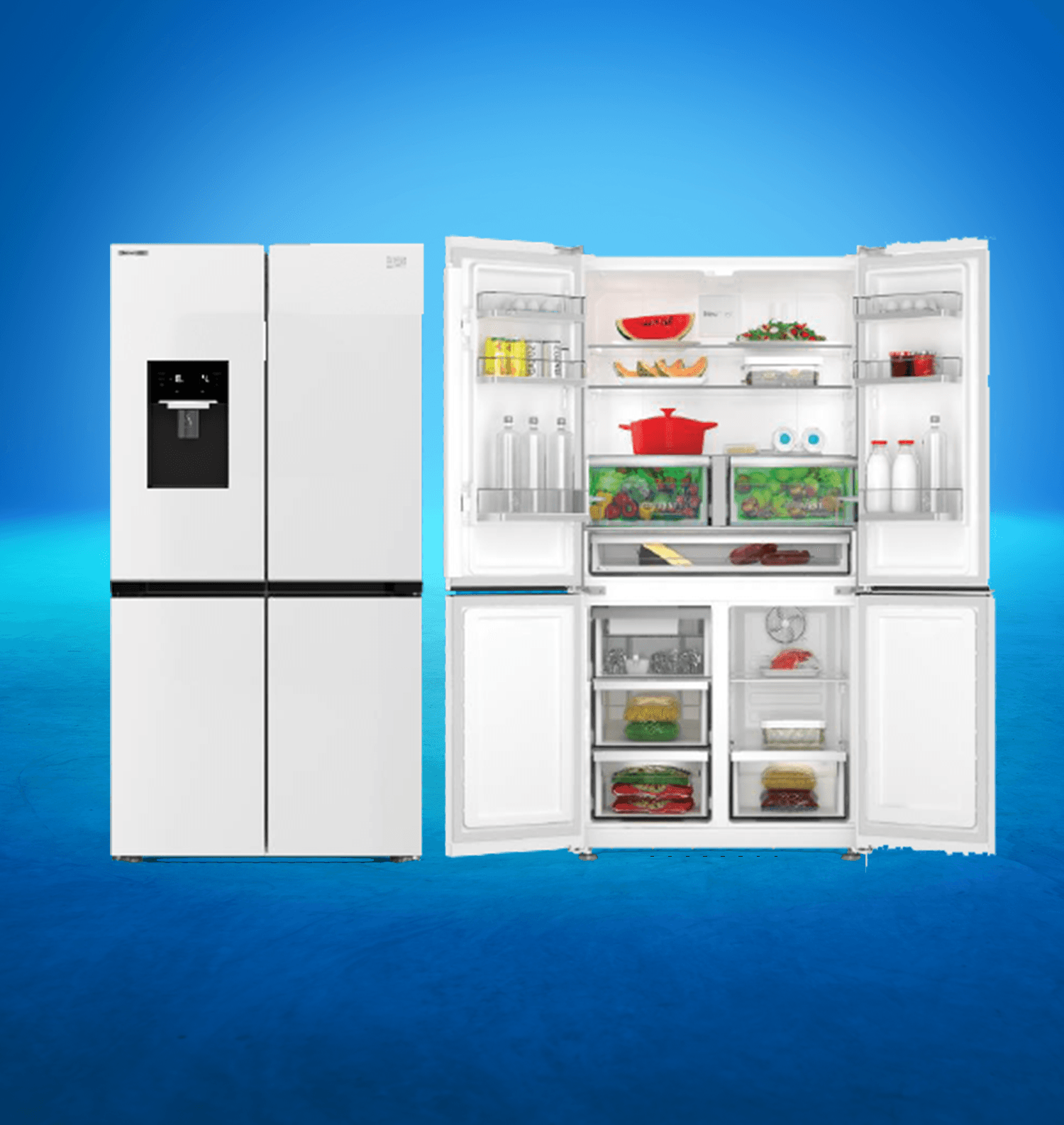 Beko 191572 EBS Gardolap Tipi Beyaz Geniş Hacimli No Frost Buzdolabı